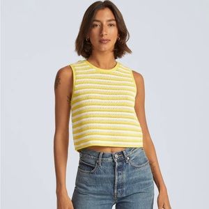 Organic cotton Everlane crochet tank